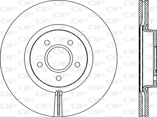 OPEN PARTS Тормозной диск BDR2154.20